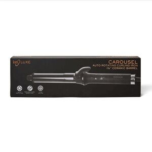 ion LUXE Carousel Auto Rotating Curling Iron - Black